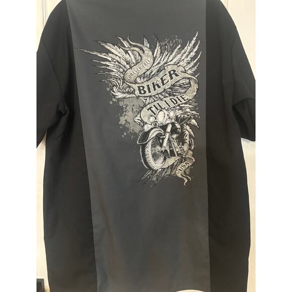 Dickies Large Work Shirt Biker Till I Die Bike Week Daytona 2011 - Picture 5 of 6